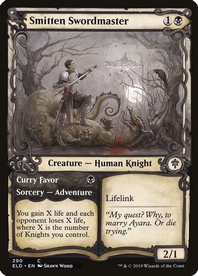 Smitten Swordmaster Showcase Throne of Eldraine Magic card