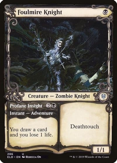 Foulmire Knight Showcase Throne of Eldraine Magic card