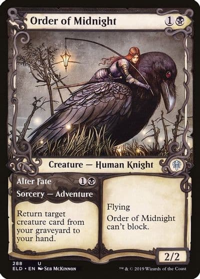 Order of Midnight Showcase Throne of Eldraine Magic card