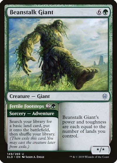 Beanstalk Giant Throne of Eldraine Magic card