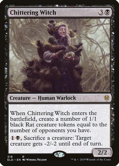 Chittering Witch Throne of Eldraine Magic card