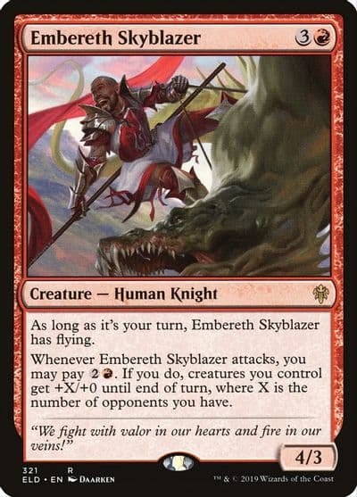 Embereth Skyblazer Throne of Eldraine Magic card