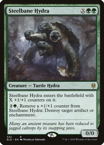 Steelbane Hydra Throne of Eldraine Magic card