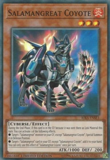 Salamangreat Coyote Rising Rampage Yu-Gi-Oh! card