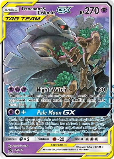 Trevenant & Dusknoir GX - SM217 SM Promos Pokemon card
