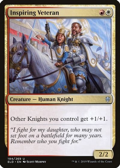 Inspiring Veteran Throne of Eldraine Magic card
