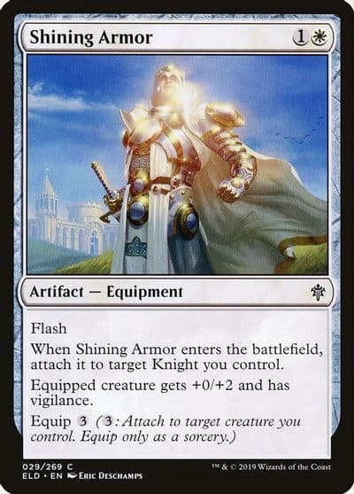Shining Armor Throne of Eldraine Magic card