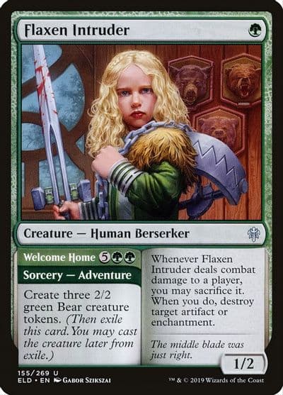 Flaxen Intruder Throne of Eldraine Magic card