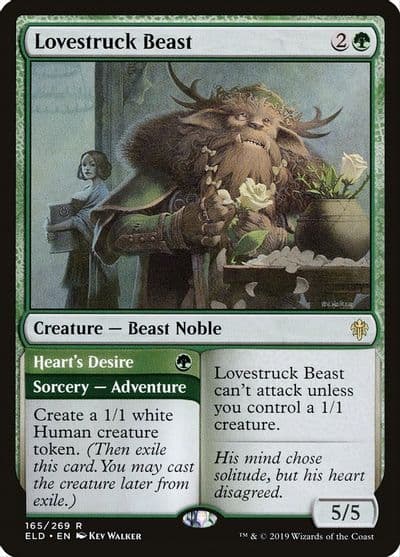 Lovestruck Beast Throne of Eldraine Magic card