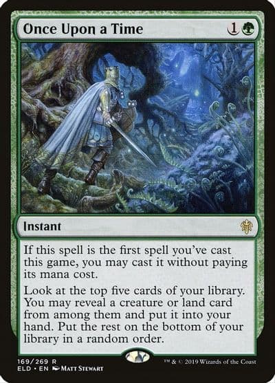 Once Upon a Time Throne of Eldraine Magic card