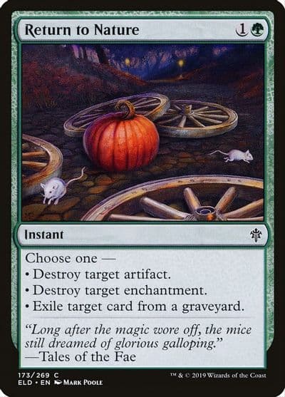 Return to Nature Throne of Eldraine Magic card