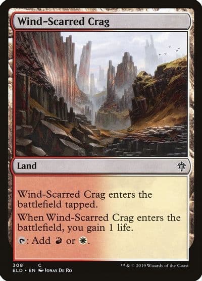 Wind Scarred Crag Throne of Eldraine Magic card