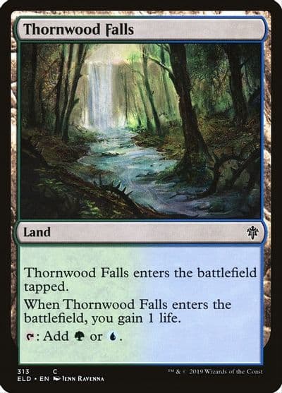 Thornwood Falls Throne of Eldraine Magic card