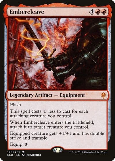 Embercleave Throne of Eldraine Magic card