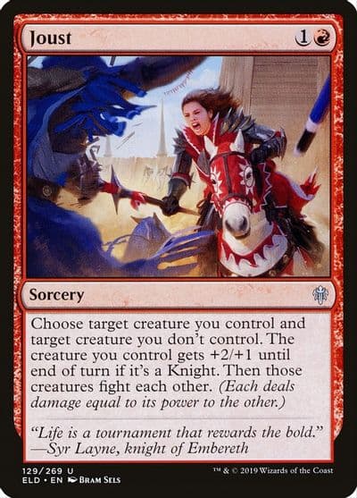 Joust Throne of Eldraine Magic card
