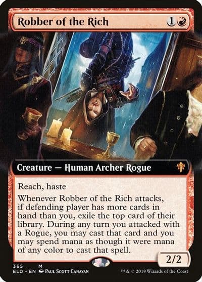 Robber of the Rich Extended Art Throne of Eldraine Magic card