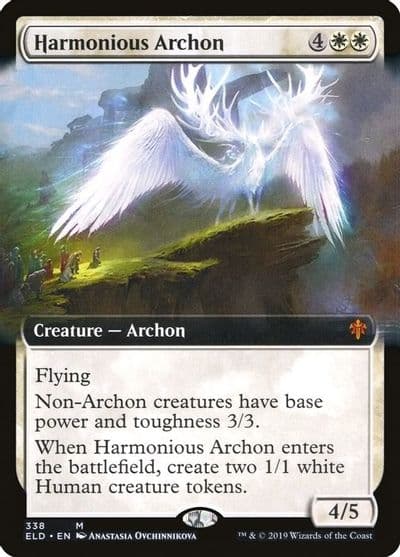 Harmonious Archon Extended Art Throne of Eldraine Magic card