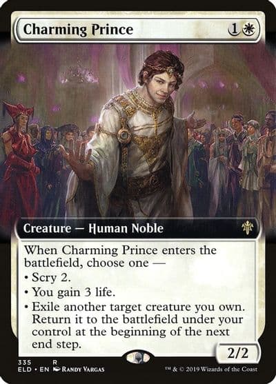 Charming Prince Extended Art Throne of Eldraine Magic card