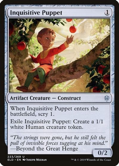 Inquisitive Puppet Throne of Eldraine Magic card