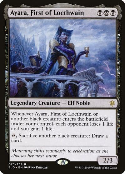 Ayara First of Locthwain Throne of Eldraine Magic card