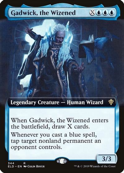 Gadwick the Wizened Extended Art Throne of Eldraine Magic card