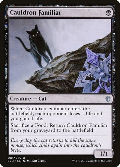 Cauldron Familiar Throne of Eldraine Magic card