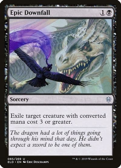 Epic Downfall Throne of Eldraine Magic card