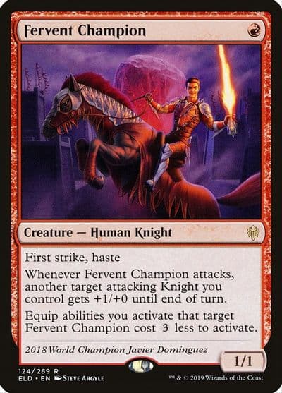 Fervent Champion Throne of Eldraine Magic card