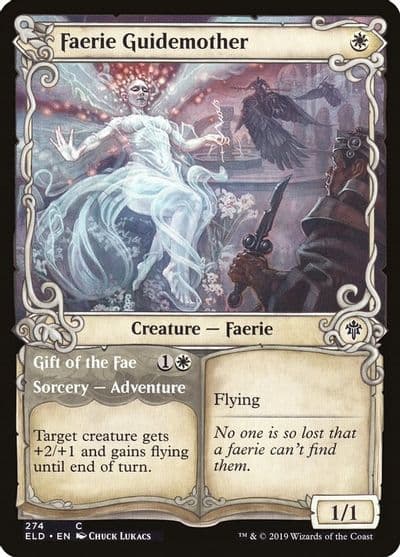 Faerie Guidemother Showcase Throne of Eldraine Magic card