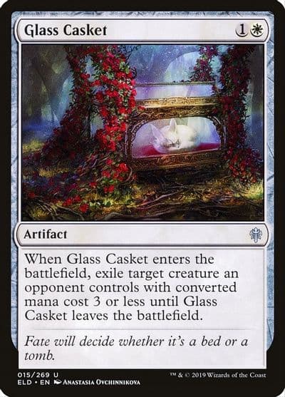 Glass Casket Throne of Eldraine Magic card