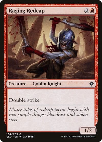 Raging Redcap Throne of Eldraine Magic card