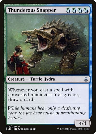 Thunderous Snapper Throne of Eldraine Magic card