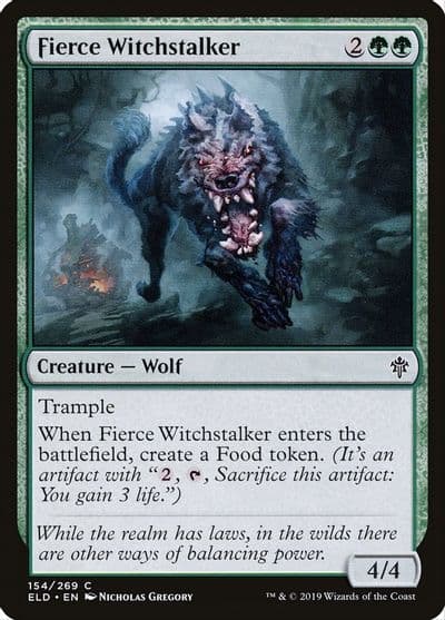 Fierce Witchstalker Throne of Eldraine Magic card