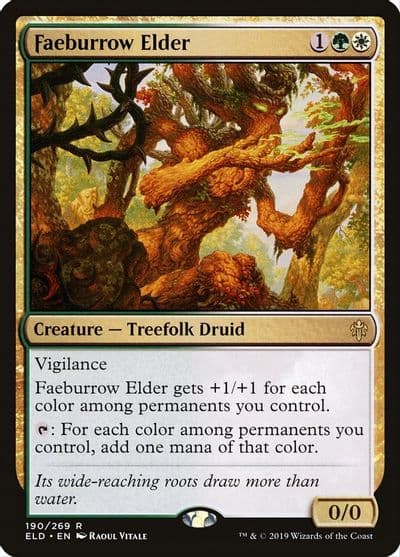 Faeburrow Elder Throne of Eldraine Magic card