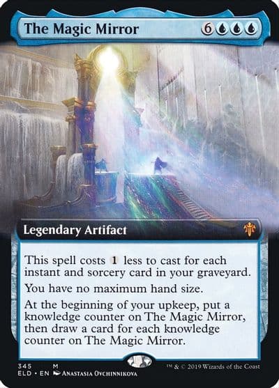 The Magic Mirror Extended Art Throne of Eldraine Magic card
