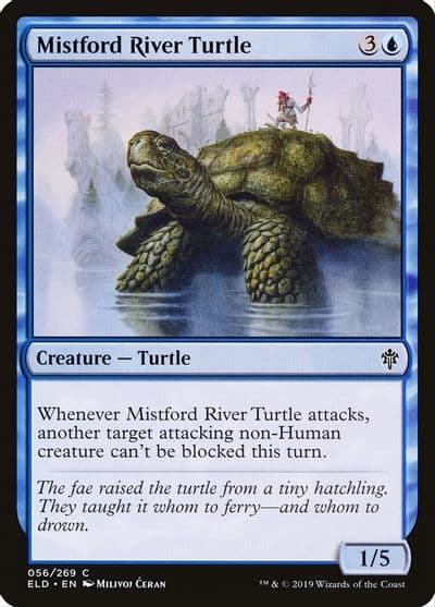Mistford River Turtle Throne of Eldraine Magic card