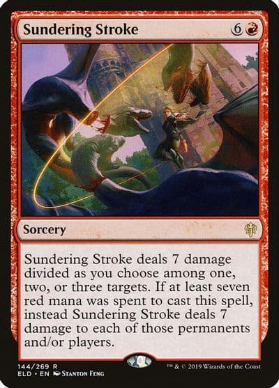 Sundering Stroke Throne of Eldraine Magic card