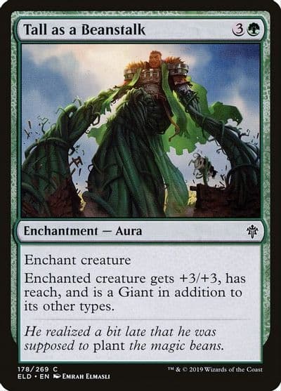 Tall as a Beanstalk Throne of Eldraine Magic card