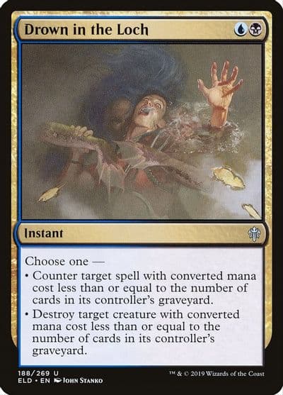 Drown in the Loch Throne of Eldraine Magic card