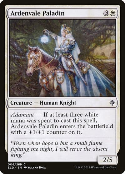 Ardenvale Paladin Throne of Eldraine Magic card