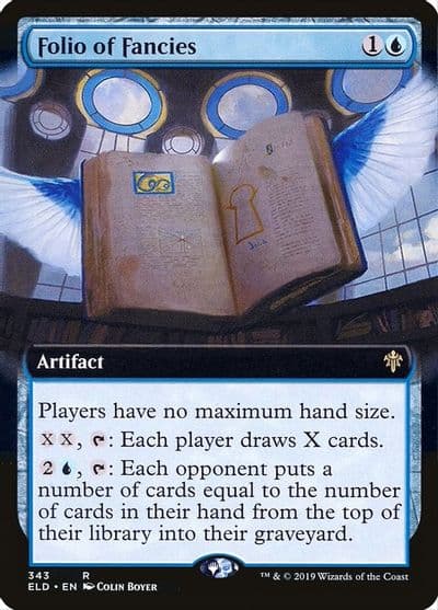 Folio of Fancies Extended Art Throne of Eldraine Magic card