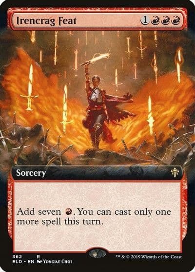 Irencrag Feat Extended Art Throne of Eldraine Magic card