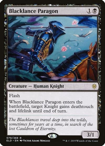 Blacklance Paragon Throne of Eldraine Magic card