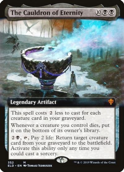 The Cauldron of Eternity Extended Art Throne of Eldraine Magic card