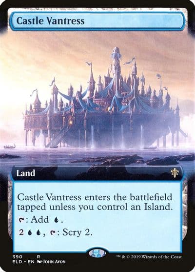 Castle Vantress Extended Art Throne of Eldraine Magic card