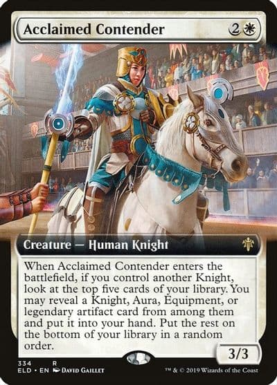 Acclaimed Contender Extended Art Throne of Eldraine Magic card