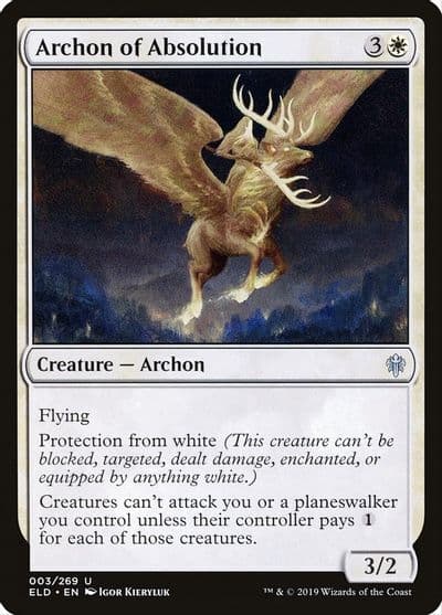 Archon of Absolution Throne of Eldraine Magic card
