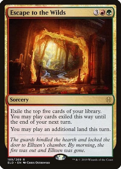 Escape to the Wilds Throne of Eldraine Magic card
