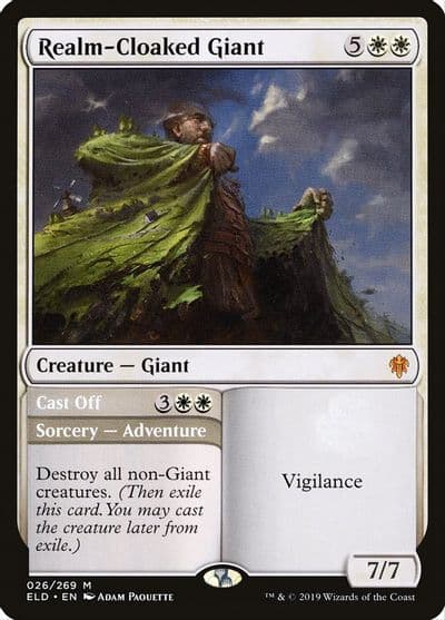 Realm Cloaked Giant Throne of Eldraine Magic card