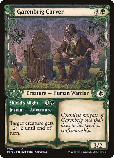 Garenbrig Carver Showcase Throne of Eldraine Magic card